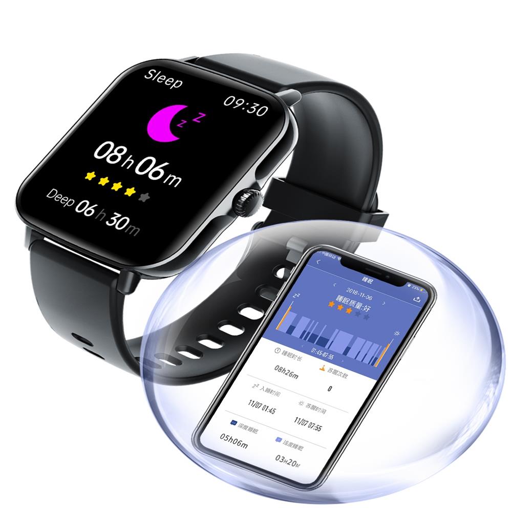 FITAOS 24h Real-Time Monitoring Blood Pressure & Heart Rate Smartwatch