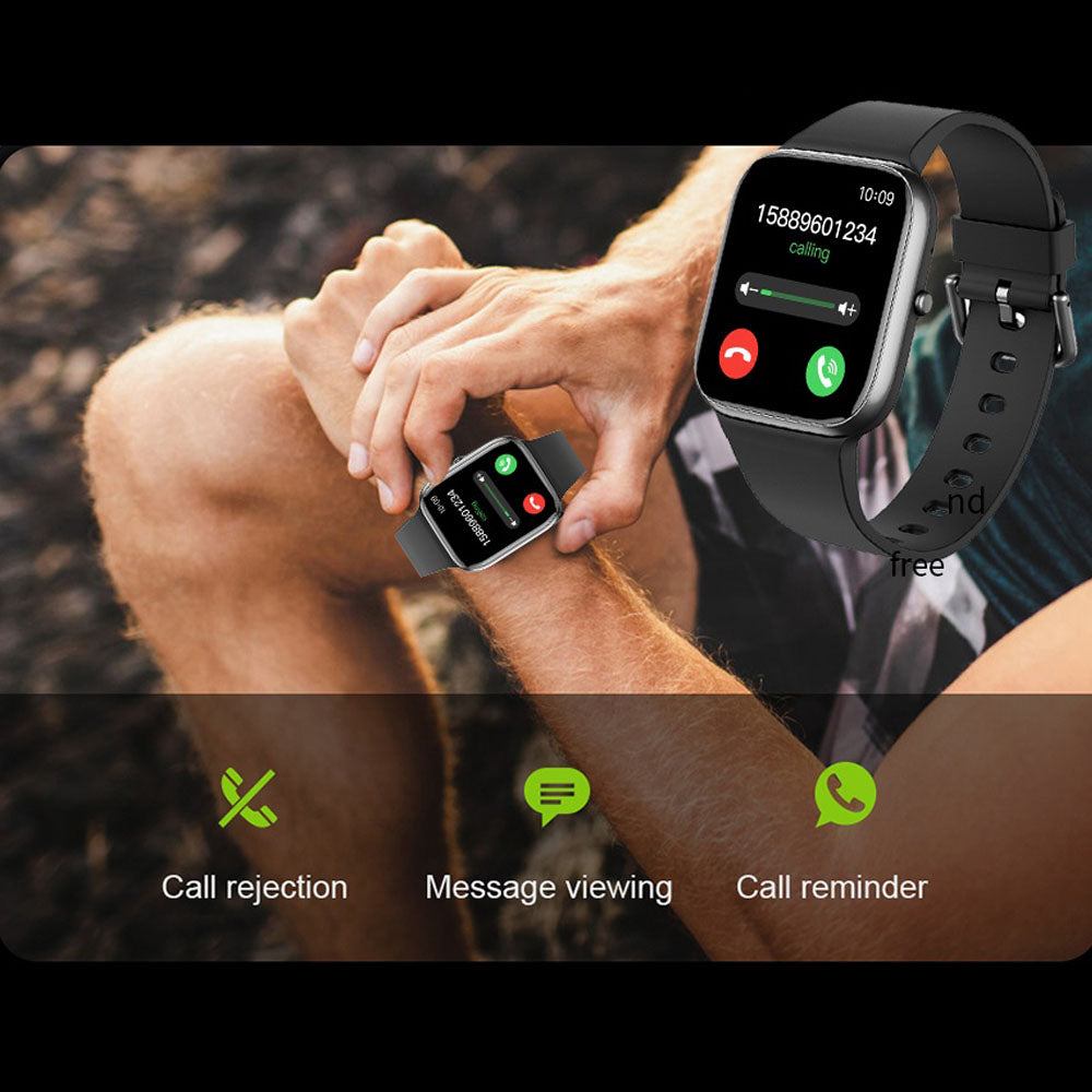 FITAOS Blood Pressure Blood oxygen Blood Sugar Monitoring Bluetooth Talk Smartwatch