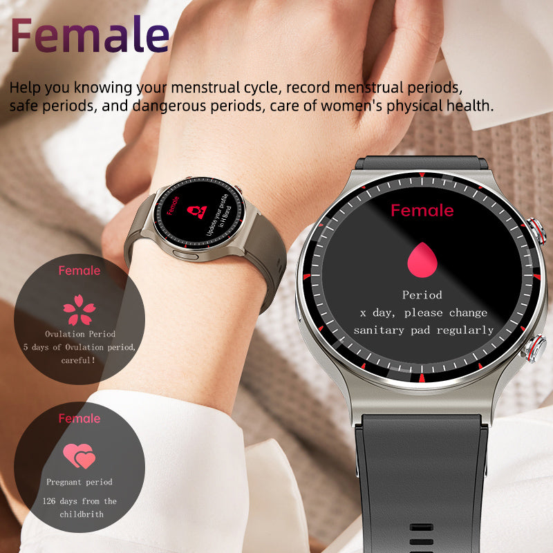 FITAOS ECG Blood Oxygen Heart rate Health  Monitoring Smart Watch VKG08 for Women or Men